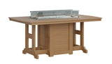 Berlin Gardens Garden Classic Standard Top 44" x 72" Rectangular Fire Counter Table