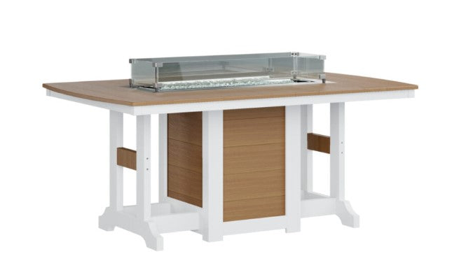 Berlin Gardens Garden Classic Standard Top 44" x 72" Rectangular Fire Dining Table