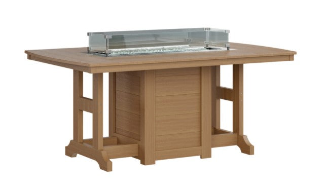 Berlin Gardens Garden Classic Standard Top 44" x 72" Rectangular Fire Dining Table