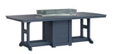 Berlin Gardens Garden Classic Standard Top 44" x 96" Rectangular Fire Counter Table