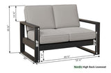 Berlin Gardens MGP Nordic High Back Loveseat
