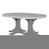 LuxCraft 4' x 6' Oval Table - Bar Height