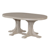 LuxCraft 4' x 6' Oval Table - Bar Height