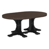 LuxCraft 4' x 6' Oval Table - Dining Height