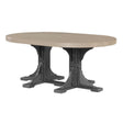 LuxCraft 4' x 6' Oval Table - Dining Height
