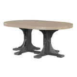 LuxCraft 4' x 6' Oval Table - Dining Height
