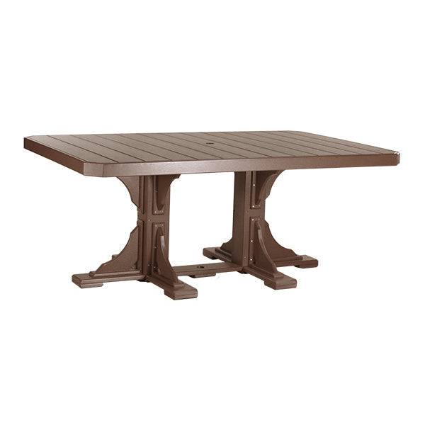 LuxCraft 4' x 6' Rectangular Table - Dining Height
