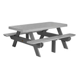 LuxCraft 6' Rectangular Picnic Table