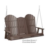 Berlin Gardens Comfo-Back Three Seat Swing w/Console (Stainless Chains)