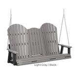 Berlin Gardens Comfo-Back Three Seat Swing w/Console (Stainless Chains)