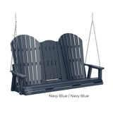 Berlin Gardens Comfo-Back Three Seat Swing w/Console (Stainless Chains)