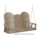 Berlin Gardens Comfo-Back Three Seat Swing w/Console (Stainless Chains)