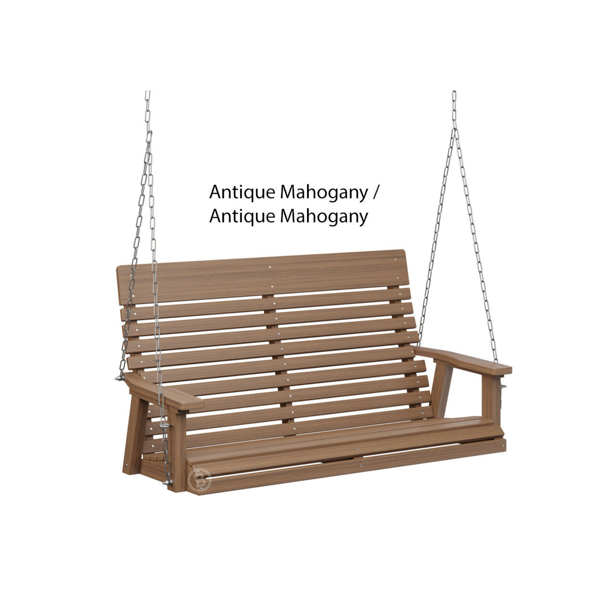 Berlin Gardens Casual-Back Double Swing (Zinc Chains)