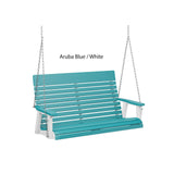 Berlin Gardens Casual-Back Double Swing (Zinc Chains)