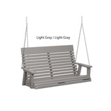 Berlin Gardens Casual-Back Double Swing (Zinc Chains)
