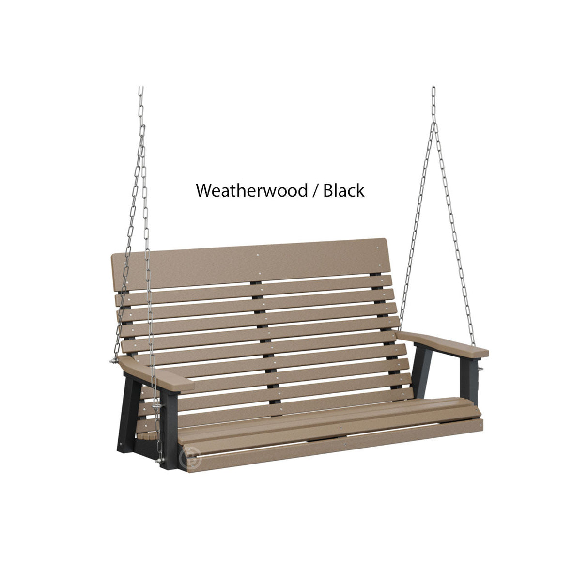 Berlin Gardens Casual-Back Double Swing (Zinc Chains)