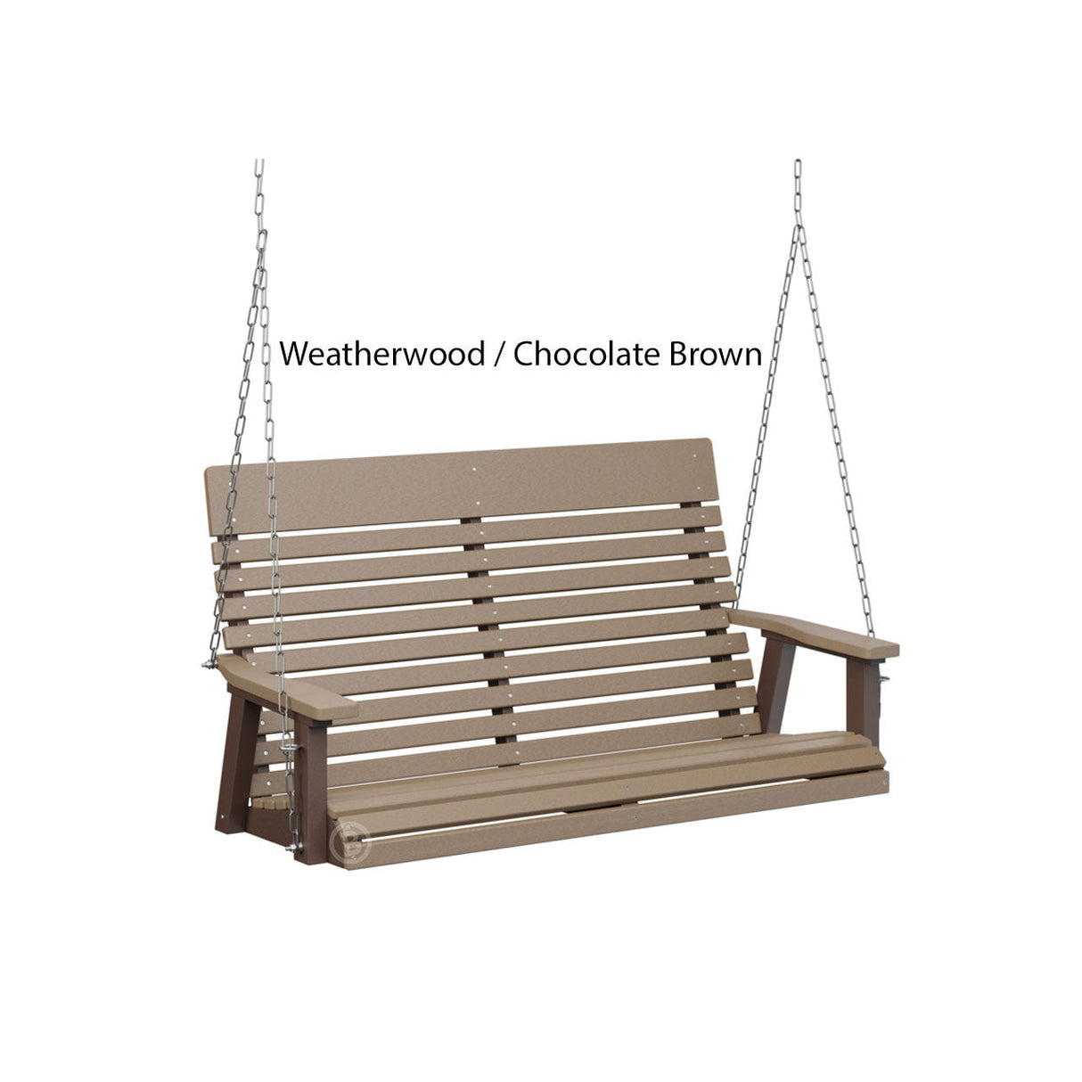 Berlin Gardens Casual-Back Double Swing (Zinc Chains)