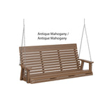 Berlin Gardens Casual-Back Three Seat Swing (Zinc Chains)