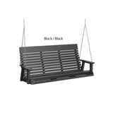 Berlin Gardens Casual-Back Three Seat Swing (Zinc Chains)