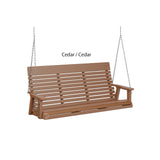 Berlin Gardens Casual-Back Three Seat Swing (Zinc Chains)