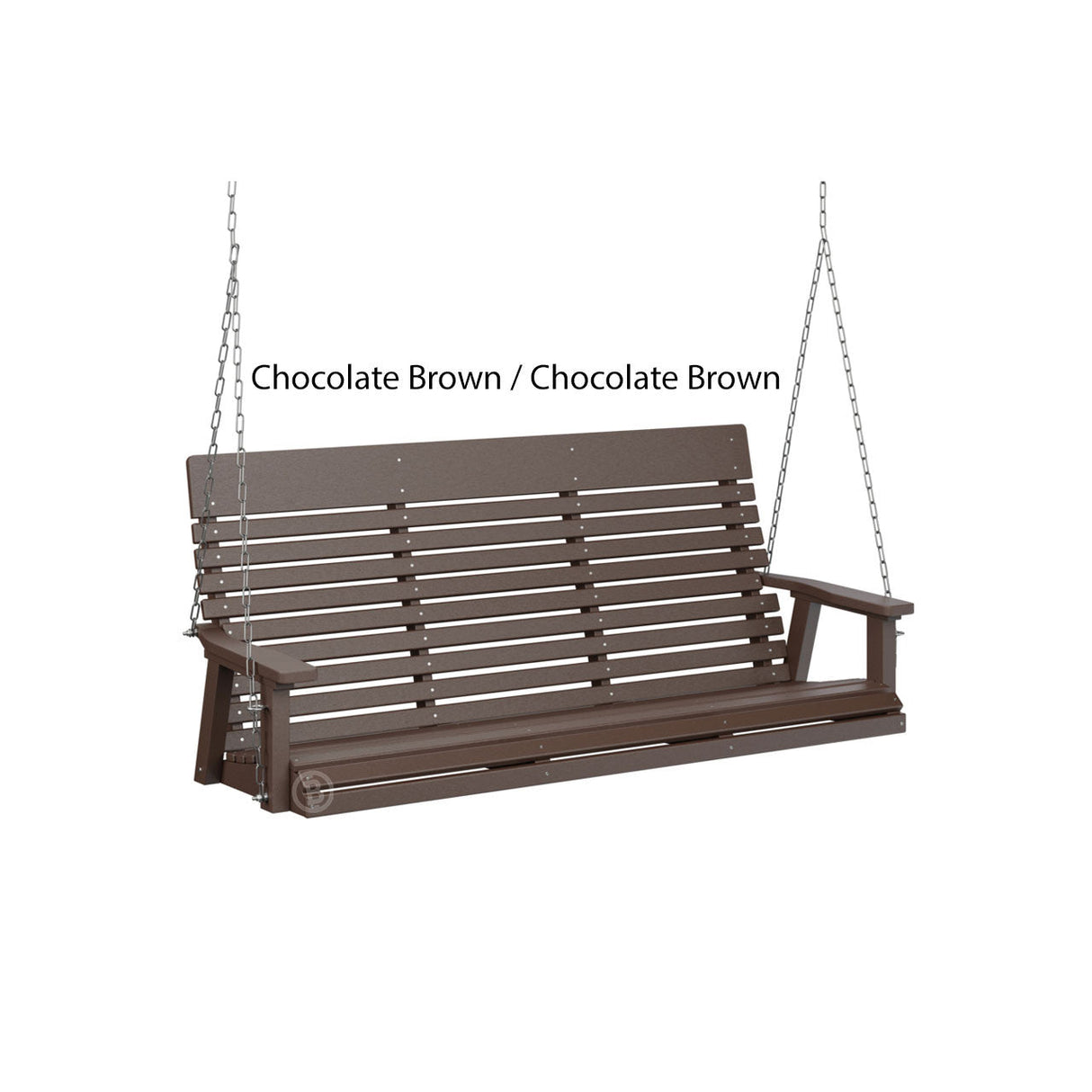 Berlin Gardens Casual-Back Three Seat Swing (Zinc Chains)