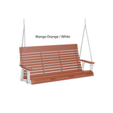 Berlin Gardens Casual-Back Three Seat Swing (Zinc Chains)