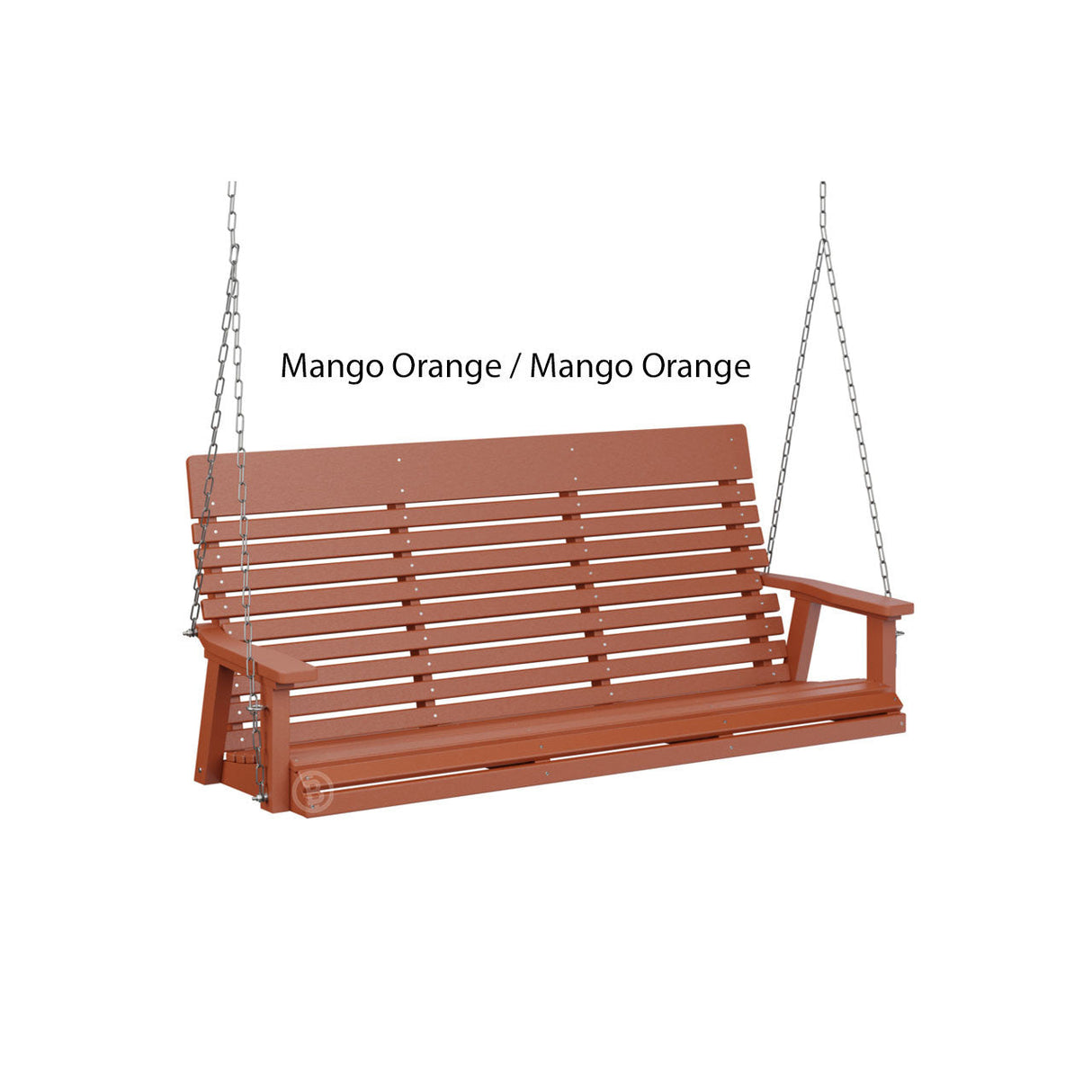 Berlin Gardens Casual-Back Three Seat Swing (Zinc Chains)