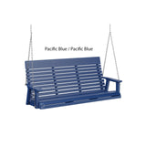 Berlin Gardens Casual-Back Three Seat Swing (Zinc Chains)