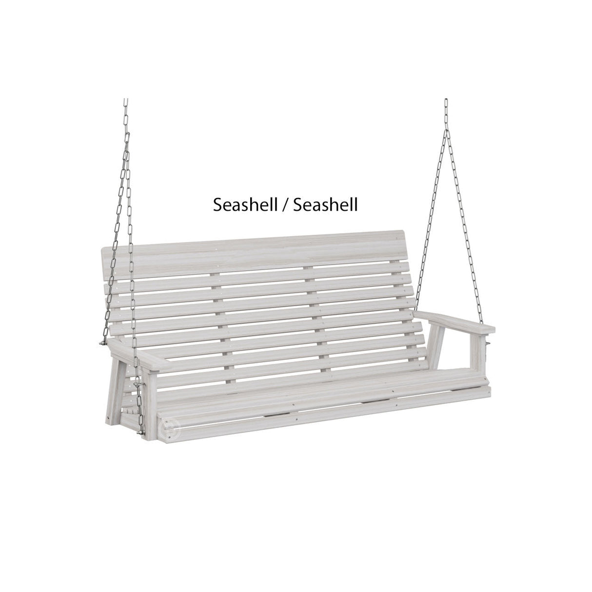 Berlin Gardens Casual-Back Three Seat Swing (Zinc Chains)