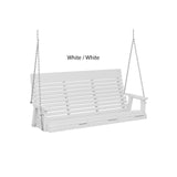 Berlin Gardens Casual-Back Three Seat Swing (Zinc Chains)