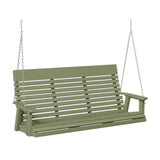 Berlin Gardens Casual-Back Three Seat Swing (Zinc Chains)