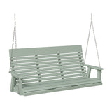 Berlin Gardens Casual-Back Three Seat Swing (Zinc Chains)
