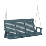 Berlin Gardens Casual-Back Three Seat Swing (Zinc Chains)