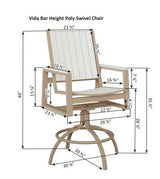 Berlin Gardens Vida Poly Swivel Bar Chair