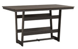 Berlin Gardens MGP Hudson Bar Height 40" x 70" Rectangle Table with Hammered Top