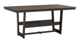 Berlin Gardens MGP Hudson Dining Height 40" x 70" Rectangle Table with Hammered Top
