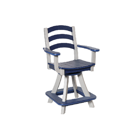 Beaver Dam Seabreak Counter Swivel Chair with Arms 1
