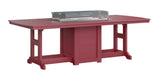 Berlin Gardens Garden Classic Standard Top 44" x 96" Rectangular Fire Counter Table