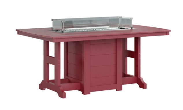Berlin Gardens Garden Classic Standard Top 44" x 72" Rectangular Fire Dining Table