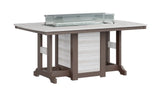 Berlin Gardens Garden Classic Standard Top 44" x 72" Rectangular Fire Counter Table