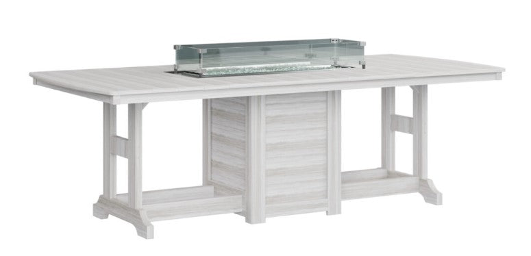 Berlin Gardens Garden Classic Standard Top 44" x 96" Rectangular Fire Dining Table