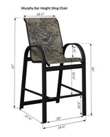 Berlin Gardens Murphy Padded Sling Bar Chair