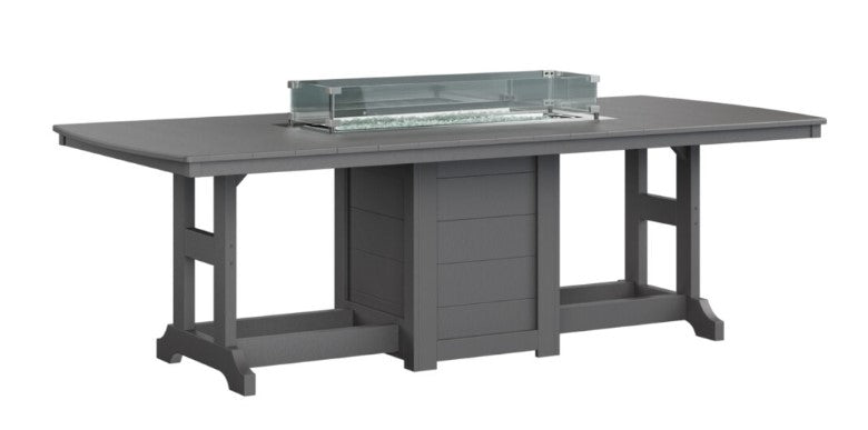 Berlin Gardens Garden Classic Standard Top 44" x 96" Rectangular Fire Bar Table