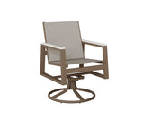 Berlin Gardens Vida Padded Sling Swivel Rocker Dining Chair