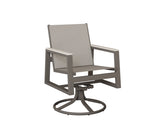 Berlin Gardens Vida Padded Sling Swivel Rocker Dining Chair