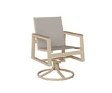 Berlin Gardens Vida Regular Sling Swivel Rocker Dining Chair