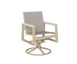 Berlin Gardens Vida Padded Sling Swivel Rocker Dining Chair