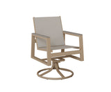 Berlin Gardens Vida Padded Sling Swivel Rocker Dining Chair