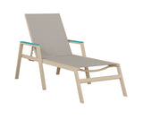 Berlin Gardens Vida Regular Sling Chaise Lounge with Arms