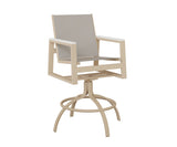 Berlin Gardens Vida Padded Sling Swivel Bar Chair